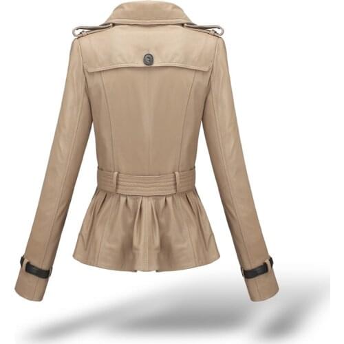 Montone Jacket Women Genuine Leather 100% Real Sheepskin Coats Female Slim Motorcycle Spring Autumn Clothes 2020 LWL1467