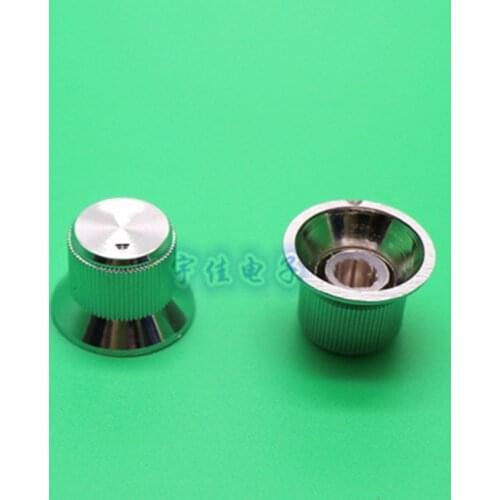 10 Piece 20 * 14mm potentiometer knob cap silver plastic knob flower shaft inner hole 6mm