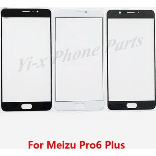 10pcs/lot For Meizu Pro 6 Plus Outer Glass Lens Front LCD Touch screen Panel For meizu pro6 plus Replacement Parts