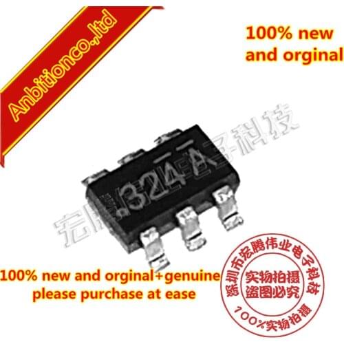 10pcs 100% new original FDC6324L SOT23-6 3245 silk-screen 324 SOT23-6 Integrated Load Switch in stock