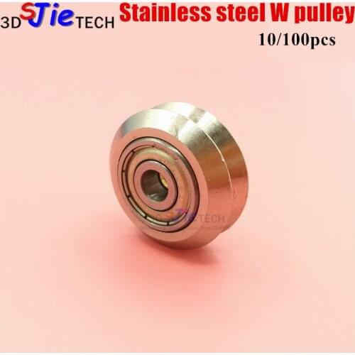 10 Xtreme Dual V wheel openbuilds CNC Stainless steel W pulley for V-slot rail/3D printer/Engraving machine parts
