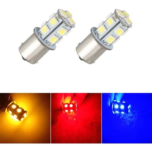 1156 S25 BA15S P21W R5W R10W 1141 5050 13smd White Red Car Led Turn Parking Signal Lights Brake Tail Lamps Reverse Bulbs 12V 24V