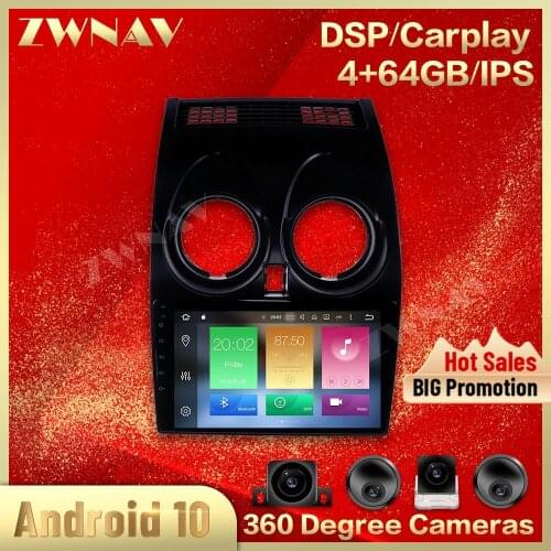 360Camera Android Multimedia player For Nissan Qashqai 2006 2007 2008 2009 2010 2011 2012 2013radio stereo head unit auto stereo