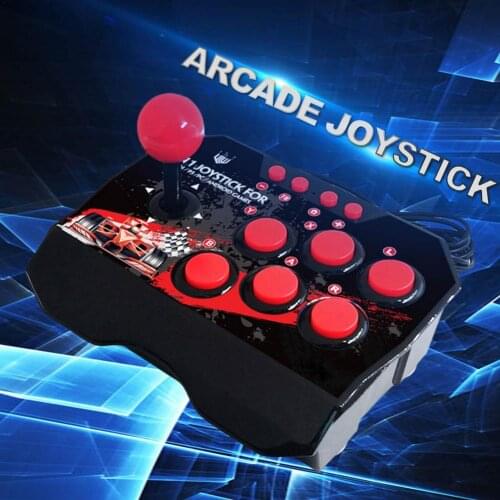 4 In 1 USB Wired Joystick Gamepad Arcade Joystick Video Game Fight Stick For PS4/PC/Android TV Game Consoles Game Accessories