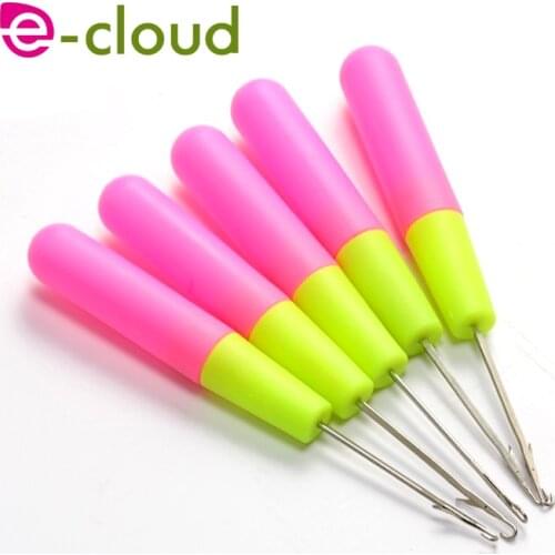 Crochet Braids Hooks Needle 5pcs/lot Hair Weaving Dreadlocks Crochet Needles Free Shipping 15 cm Plastic Latch Hook Needles