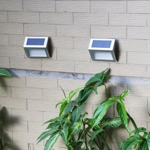 6 LED Solar Light Outdoors Waterproof Solar Lamp Stainless Steel Solar Powered Sunlight for Garden Decoration Path Stair