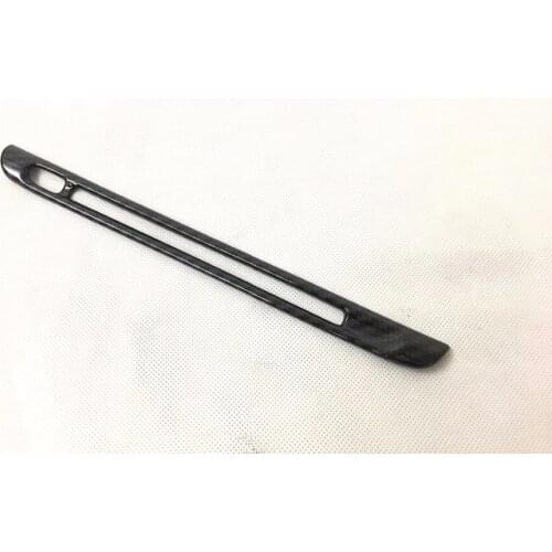 ABS Chrome Carbon Fiber Car Middle CD Center Control Interior Accessories Stripe 1pcs For Mazda CX-5 CX5 2017 2018 LHD