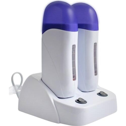 Roll On Wax Machine Double Electric Hair Remover Can Be Filled With Hair Removal Paraffin Body Leg Roller Waxing Heater Machine