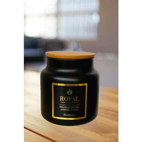 Large Jar Candle Matte Black Rylbella Scented Candles Home Events Office And Home Accessories 410 Gr Net Candlesticks