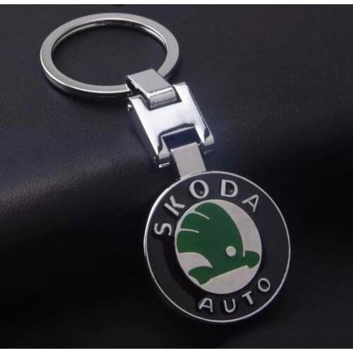 1PC Metal Car Emblem Keychain Key Chain Key Rings For Skoda Octavia A2 A5 A7 Fabia Rapid Superb Yeti For Friend Gift Accessories