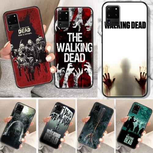 TV The Walking Dead Phone case For Samsung Galaxy Note 4 8 9 10 20 S8 S9 S10 S10E S20 Plus UITRA Ultra black pretty Etui art