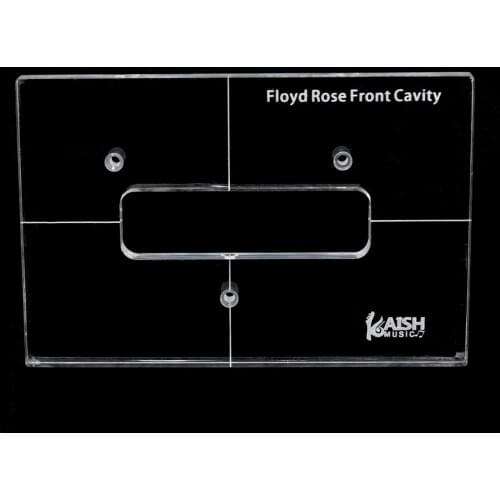 Dopro Acrylic Tremolo Bridge Routing Template Front & Rear Templates Set for Traditional Strat/Floyd Rose Style Electric Guitars