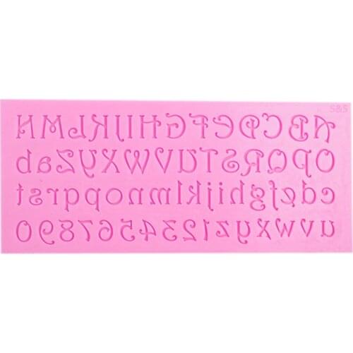Numbers and letters alphabet Fondant cake molds cake tools chocolate mould kitchen baking Sugarcraft Decoration Tools F0701