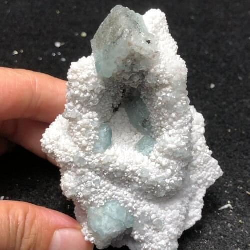 163g natural blue-green fluorite mineral ring vein healing teaching specimen stone decoration collection ornaments