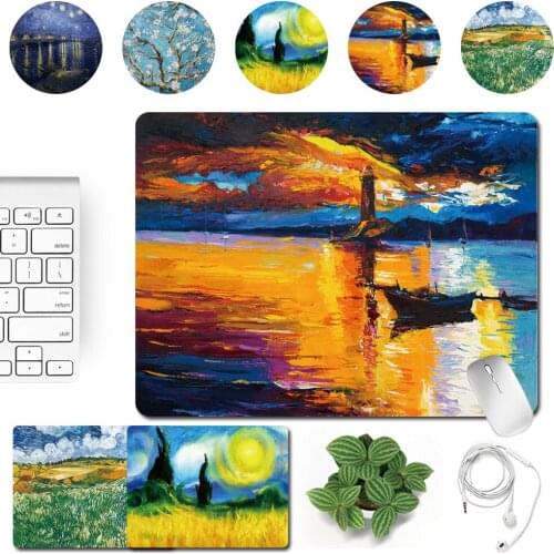 Portable Office Computer Accessories Mousepad Small 25x21cm PU Leather Waterproof Easy To Clean Smooth Gaming Mouse Pad