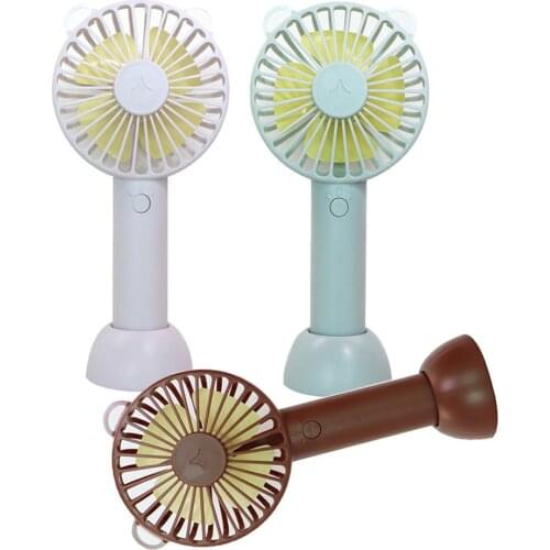 Mini USB Fan Electric Portable Air Cooling Fans 3 Speed Adjustable Desk Home Office Fan Handheld Small Pocket Fan 3 Colors