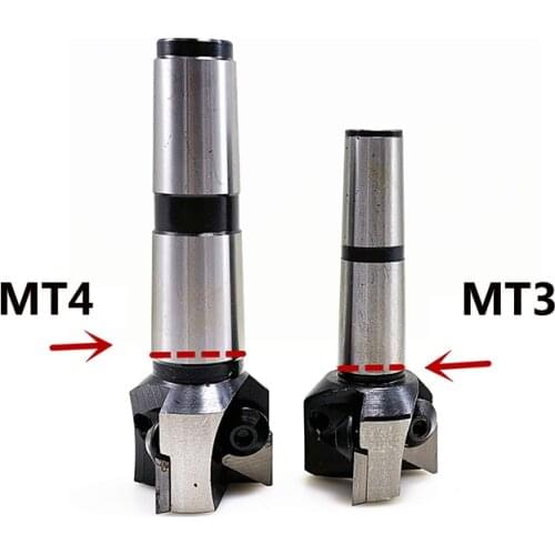 MTB morse cone MT3 MT4 right angle 90 degrees indexable Face mill cutter Bar thread M12 M14