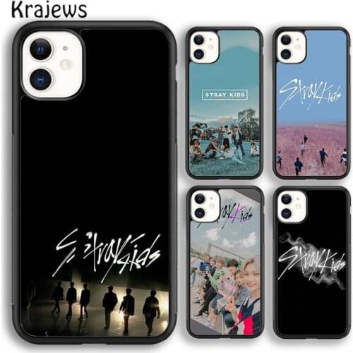 Krajews Kpop Band Stray Kids soft Phone Case Cover For iPhone 5s SE 2020 6s 7 8 plus X XS XR 11 12 mini pro max coque Shell