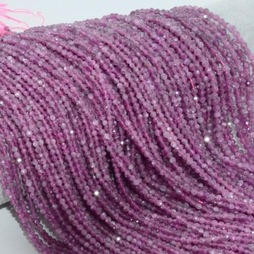 Natural Simple Quality Cat;s Eye Flash Ruby Faceted Round Beads 2mm~2.5mm, 3mm