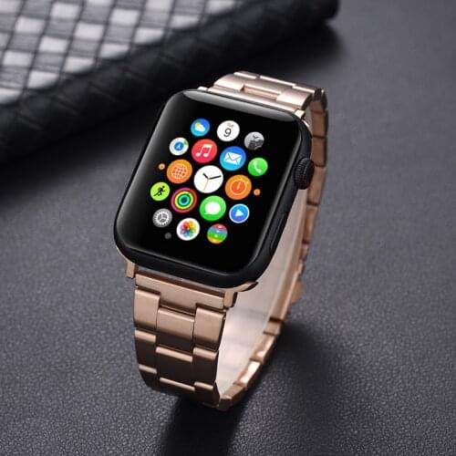 Apple Watch Small Waist Metal Strap compatible with 44mm 42mm 40mm 38mm Men/Women Replacement strap for iwatch 6 5 4 3 2 SE band