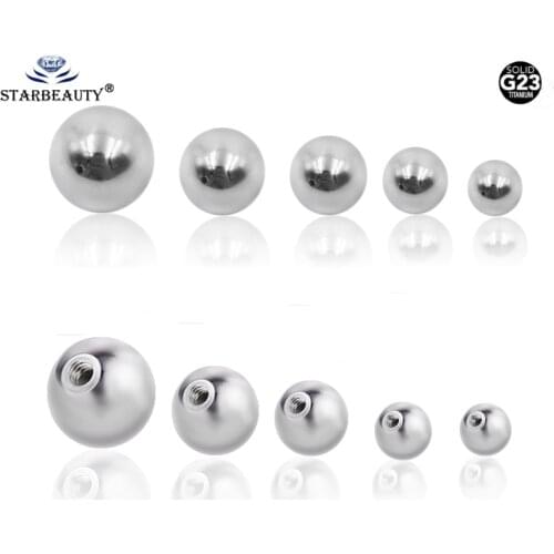 5pcs/lot 14/16G 2 -8mm Stainless Steel Ball For Body Jewelry Finding Piercing Parts Piercing Lip Eyebrow Tongue Belly Navel Ring