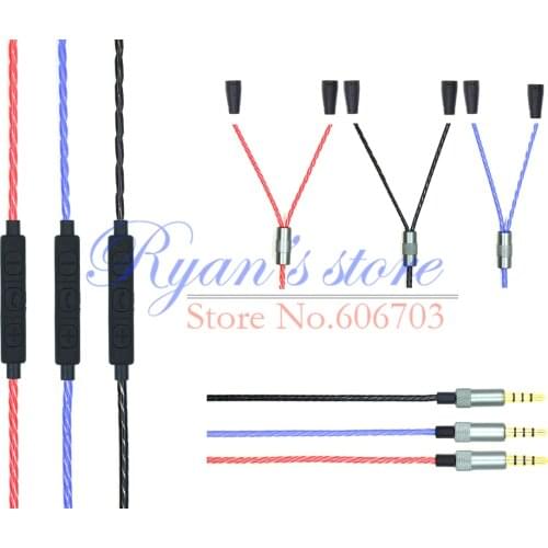 Replacement Audio cable Cord wire with remote and mic for sennheiser IE8 IE80 IE8I IE80I HEADPHONE