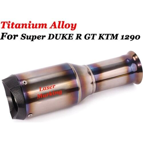 Special custom For Super DUKE R GT 1290 Motorcycle Exhaust Pipe Titanium Alloy Escape Moto Modified Middle Link Pipe Muffler