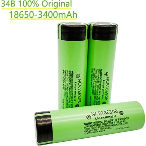 1/20pcs 100% New 3400mAh Original NCR18650B 3.7v 3400 mAh 18650 Lithium Rechargeable Battery Flashlight batteries