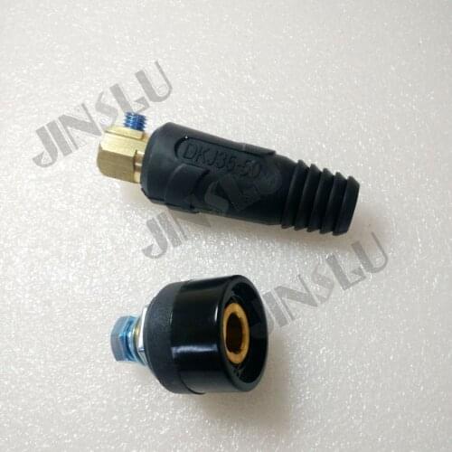 1 SETS of Cable Connector plug + Euro style 35-50 connector socket, male and female plug