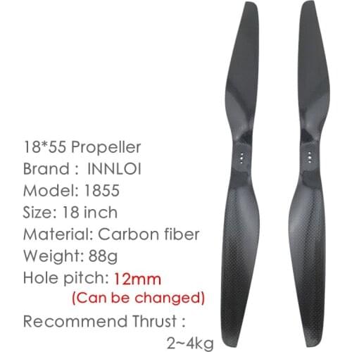 18 inch 1855 carbon fiber propeller multi copter propeller T motor propeller [INNLOI UAV Custom-made Agricultural UAV Drone]