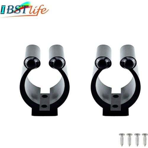 2PCS Nylon Portable Fishing Rod Clips Plastic Club Positioning Clamps Holder Accessories Wall Mounted Organizer Fishing Rod Rack