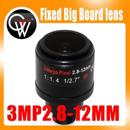 3MP 2.8-12mm lens 1/2.7" Fixed Big IR Board lens for CCTV Security Camera Free Shipping