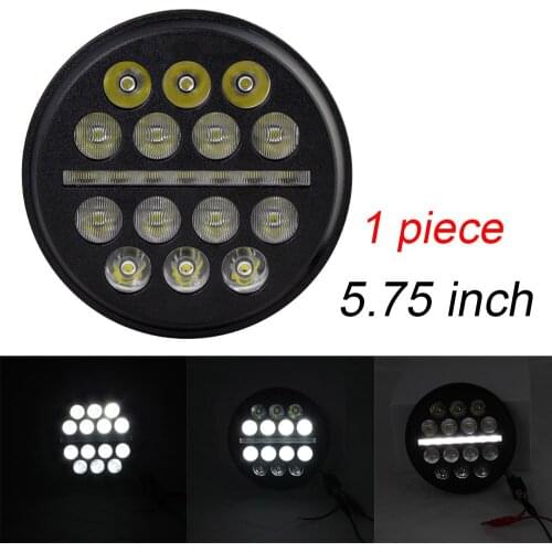 Motorcycle Accessories 5.75 inch Projector LED Headlight Hi/Low Beam with DRL Fit for All 5 3/4" Headlight