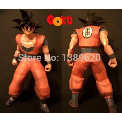 Paper Model Anime Goku 3D paper puzzles diy toys