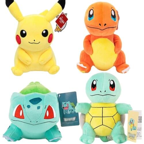 Charmander Squirtle Bulbasaur Pikachus plush doll Anime Eevee Jigglypuff Psyduck Snorlax Collection Decorations gifts for kids