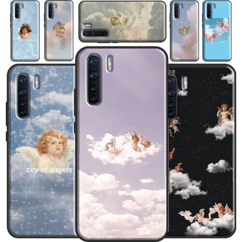 Vintage Painting Angel Paradise Case For OPPO A93 A91 A83 A5 A9 A31 A53 2020 A52 A72 A15 A3S A5S F5 Find X3 Pro Cover Capa