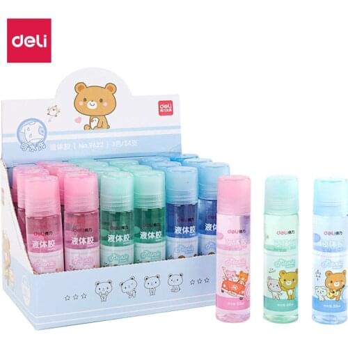 9622 Coloured Liquid Glue 50ml Financial Office Washable Hand clear Glue for Students Learning Stationery Office Supplies