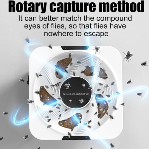 Effective Flycatcher USB Fly Catcher Automatic Insect Pest Flytrap Trapping Food Fly Insecticide fly repellent for Restaurant