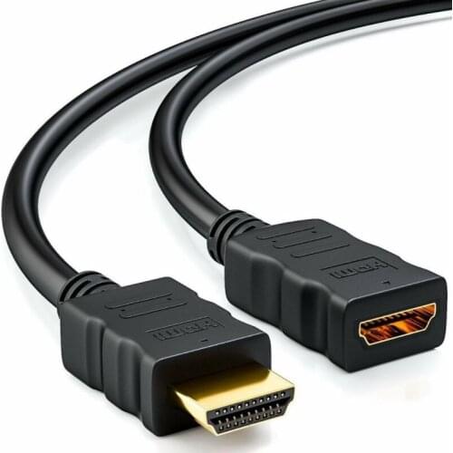 Cable Male To Female Extension Cable Power Cord Wire 1M 32 AWG For HD TV Camera Home Appliance HDMI Male To Female Cable