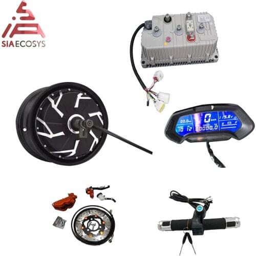 SiAECOSYS/QSMOTOR 12inch 5000W 260 45H V4 72V90KPH conversion kits with Kelly sine wave Controller for Electric-Scooter
