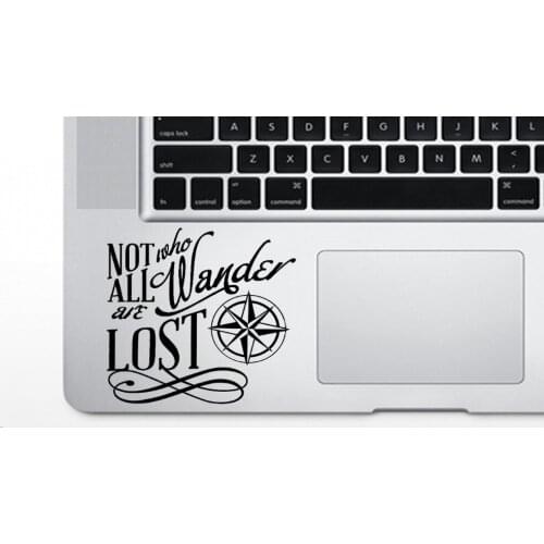 The Truth Not all who wonder are lost Computer Sticker Decal The Back Of Car Decorative Removable Posters Adhesives Decor S-276