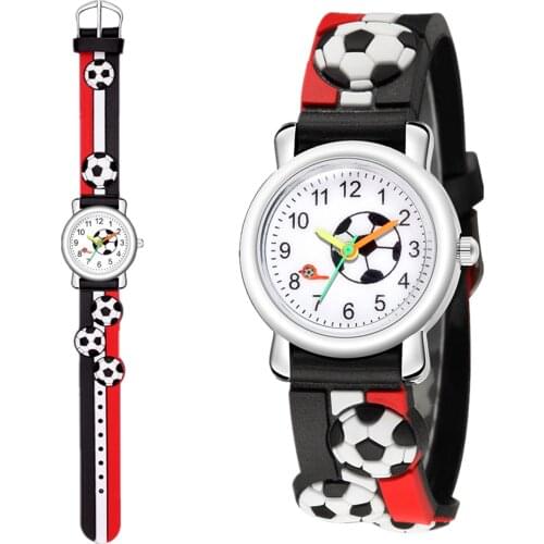 2021 New Whistle Football Dial Children Watch Students Time Clock Digital Kids Watches Girls Boys Gift Child Quartz Wristwatch