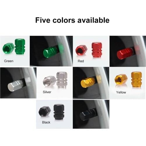 New Universal 4PCS Aluminum Tire Valve Stem Caps Car Wheel Tires Valves Tyre Stem Air Caps Airtight
