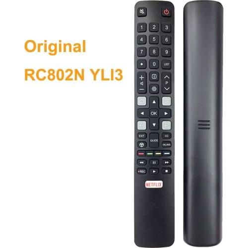 New Original RC802N YLI3 For TCL LCD Smart TV Remote Control 06-IRPT45-ERC802N