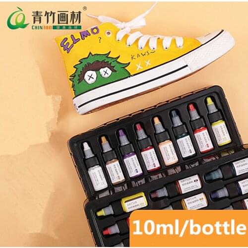 Textile fiber pigment acrylic paint waterproof painting diy shoes clothes material dye painting graffiti color not fade paint