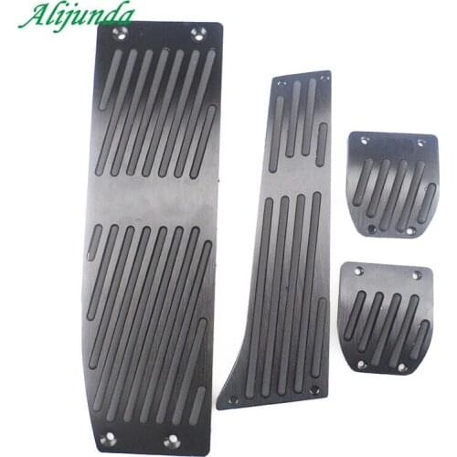 Silver/Black Aluminium Alloy Car Pedals Rest For BMW X1 M3 E30 E36 E39 E46 E87 E90 E91 E92 E93 Car-Styling accessories