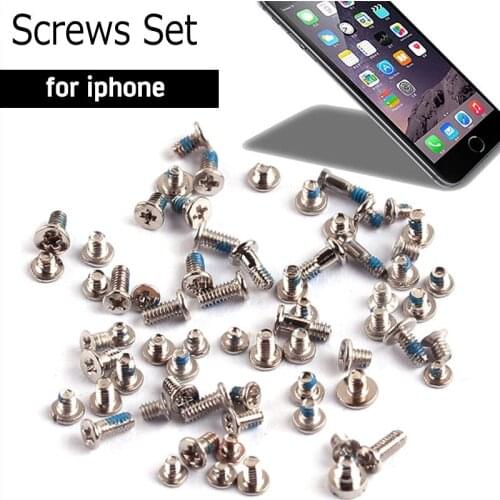 Screws Full Screw Set for iPhone 7 8 plus X XS MAX XR Repair Bolt Complete Kit Replacement Parts Fix phone Accessories