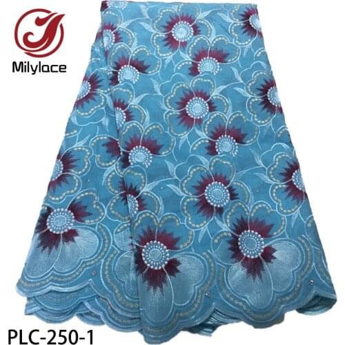 Latest Cotton Swiss Lace Fabric Hot Sale African Swiss Voile Lace Fabric In Switzerland Nigerian Lace Fabrics PLC-250