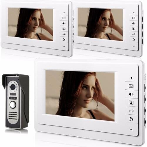 7 Inch 700TVL Zinc Alloy Camera Wired Intercom Video Door Phone XSL-70F-M 1V3