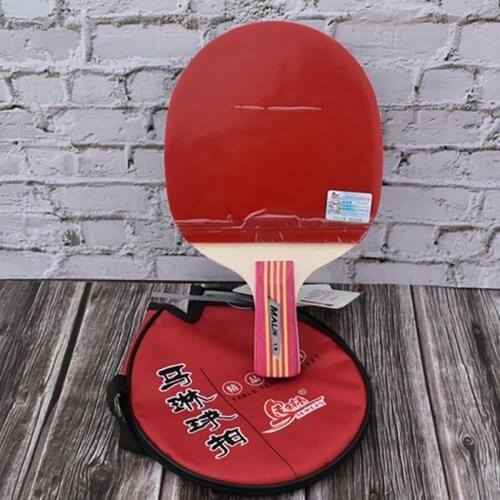 Professional Table Tennis Bat Blade Rackets Short Handle Ping Pong Paddle Powerful Pips-in Rubber Table Tenis Racket